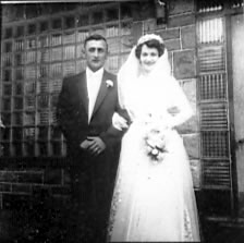 Mariage de Raymond Deslauriers et Bernadette Charrette en 1954 à l’église de l’Annonciation